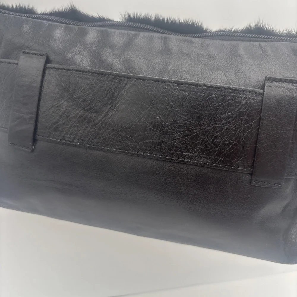 Roberta Gandolfi Fur‎ Mink Handbag Leather